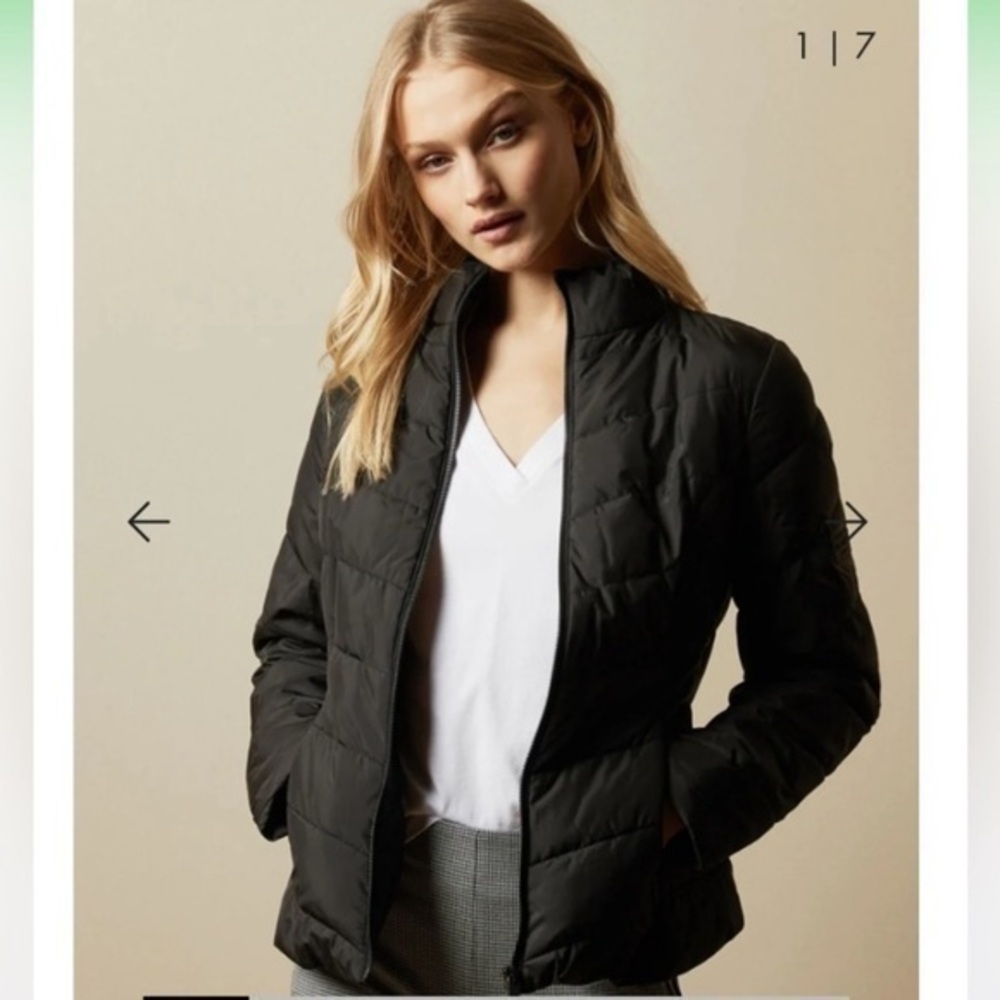 ✅ Ted Baker Coat Renika Puffer Packable Padded in Black